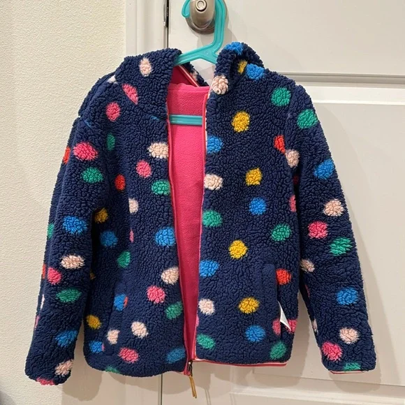 Mini Boden Colorful Polka Dot Fleece Jacket
Size 7-8 - Picture 3 of 4